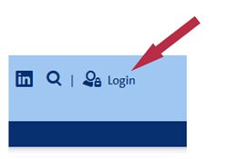 roter Pfeil zeigt auf das Login-Icon zum Kundenportal