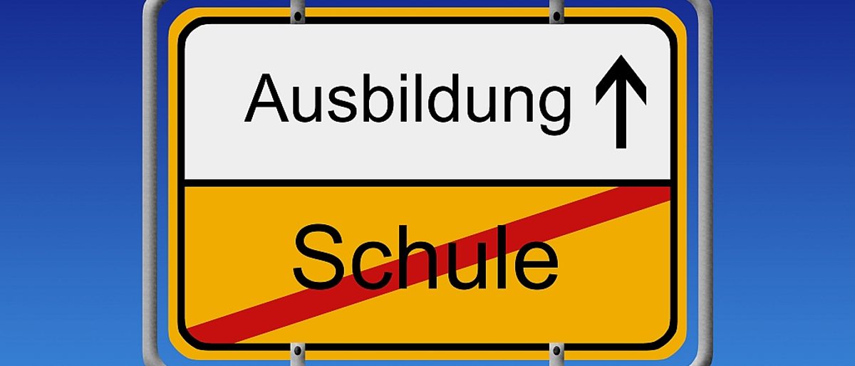 Schild, Schule, Ausbildung, Richtung
