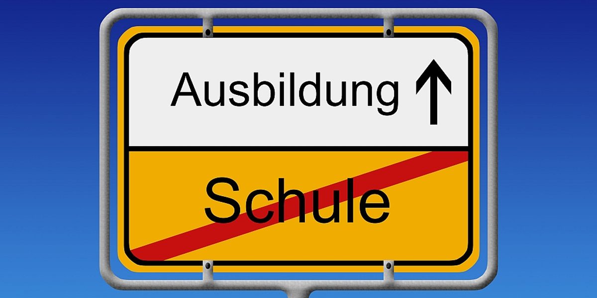 Schild, Schule, Ausbildung, Richtung