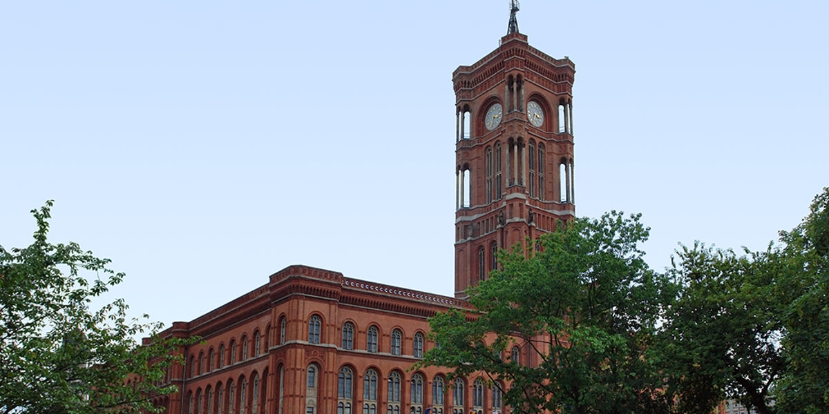 Berlin, Hauptstadt, Deutschland, Rotes Rathaus, Senat, Architektur