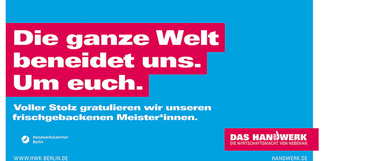 Imagekampagne; Meisterfeier