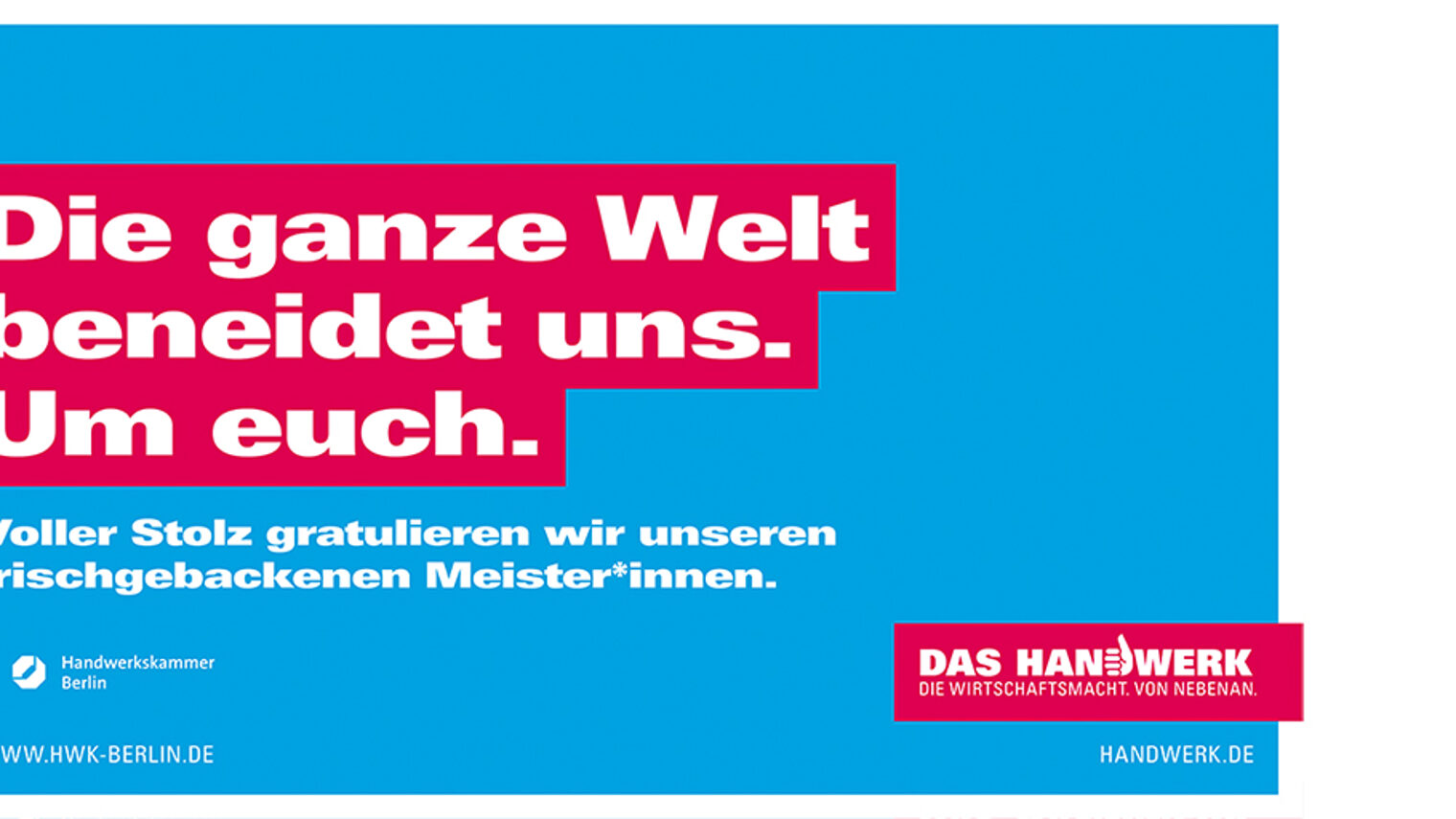 Imagekampagne; Meisterfeier