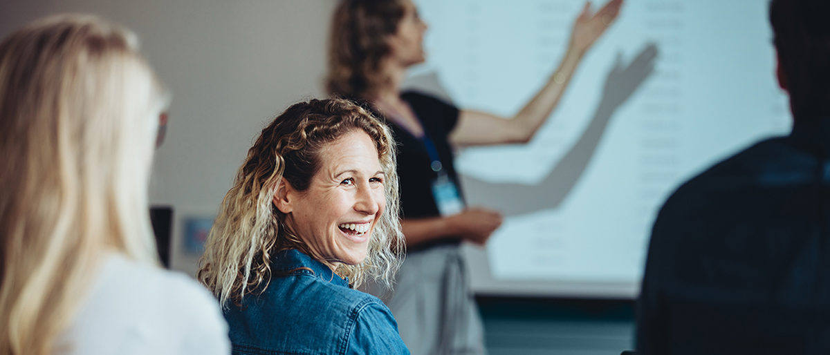 Frau, Präsentation, Ausbildung, Seminar, Ausbilder