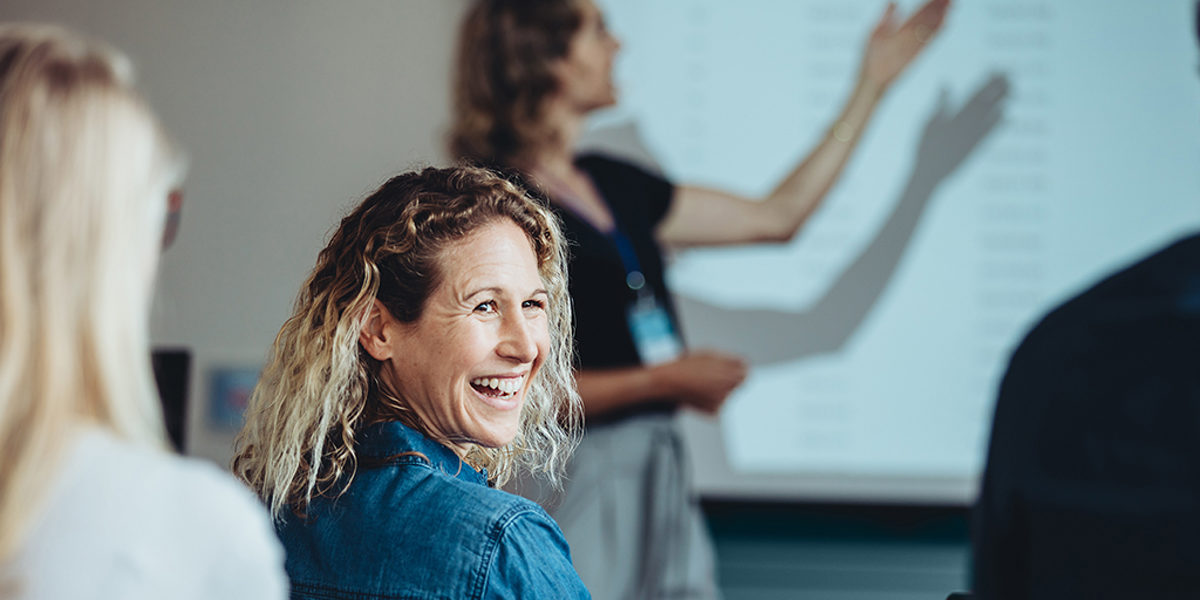 Frau, Präsentation, Ausbildung, Seminar, Ausbilder