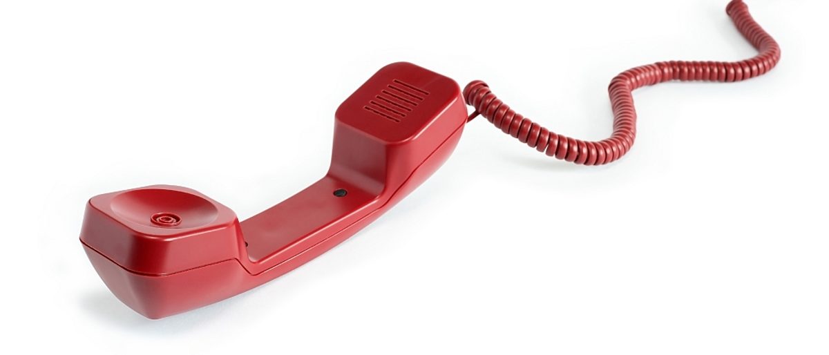 Telefonhörer, rot, Kommunikation, Beratung