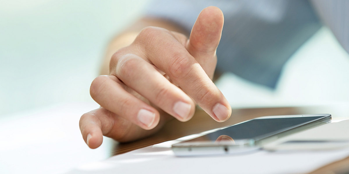 Digitalisierung, Technologie, Touchscreen, Smartphone, Kommunikation