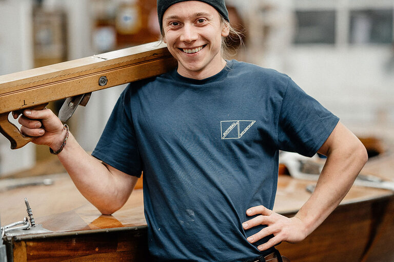 Ausbildung Berlin, Ausbildungsplätze 2023, Beruf, Willkommen im Handwerk, Bootsbauer, Boot, Schiff, Azubi, Holzgewerbe