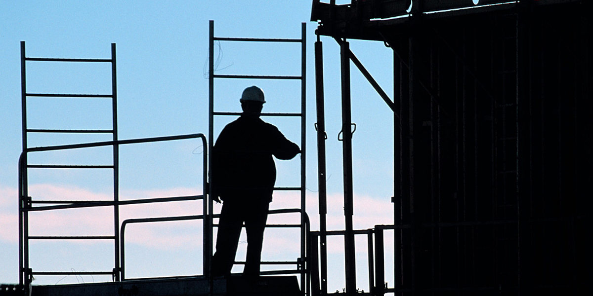 Baustelle, Gerüst, Gerüstbauer, Handwerk