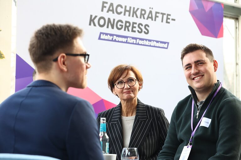 Fachkräftekongress 2024: Bundesbildungsministerin Bettina Stark-Watzinger, Bundesarbeitsminister Hubertus Heil, Bundeswirtschaftsminister Robert Habeck