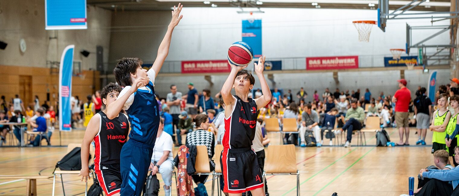 Basketball, Finalturnier, Grundschulliga, ALBA, Saison 2023/2024, Max-Schmeling-Halle, Handwerkskammer, das Handwerk, Black Box