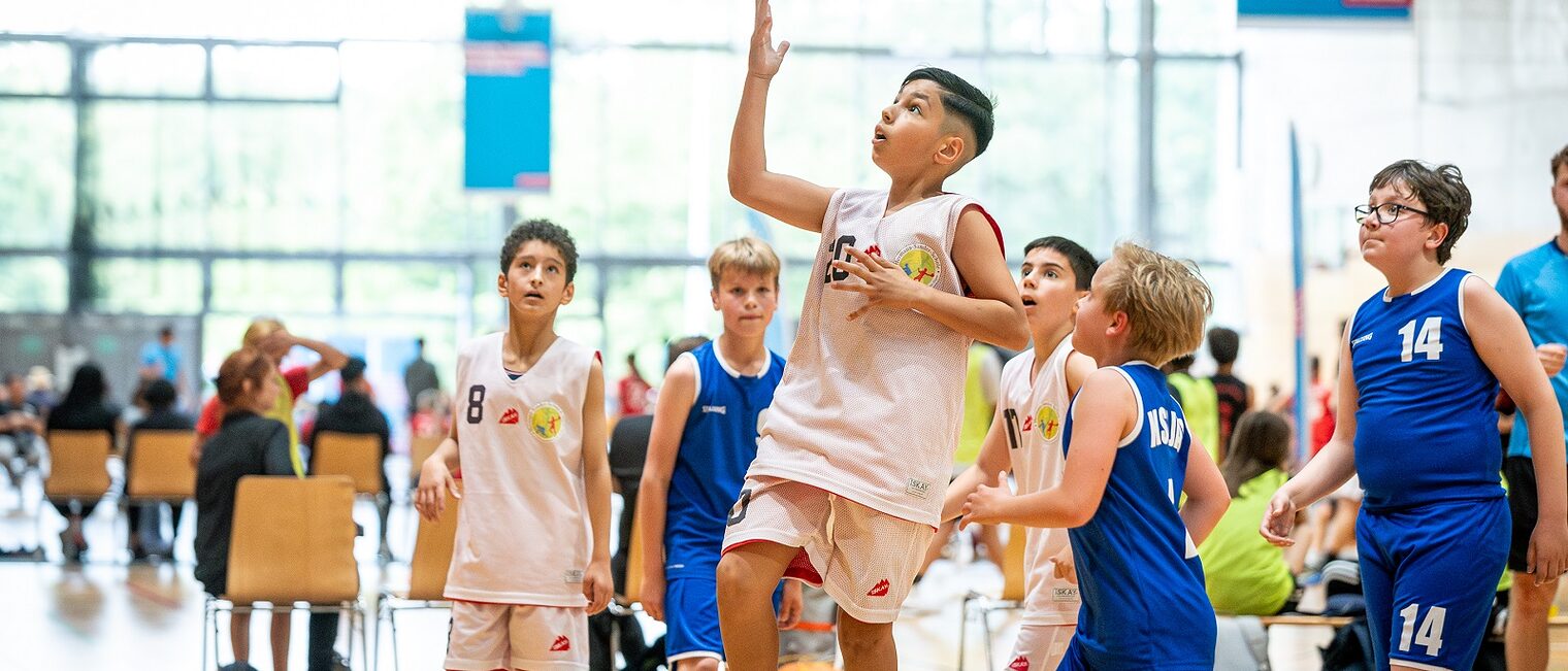 Basketball, Finalturnier, Grundschulliga, ALBA, Saison 2023/2024, Max-Schmeling-Halle, Handwerkskammer, das Handwerk, Black Box