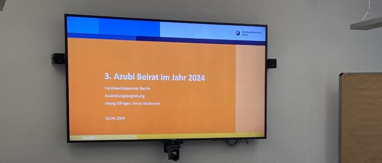 Handwerkskammer Berlin, Azubi-Beirat, Auszubildende, Azubi Akademie, Seminarraum, Beruf, Ausbildung, Handwerk