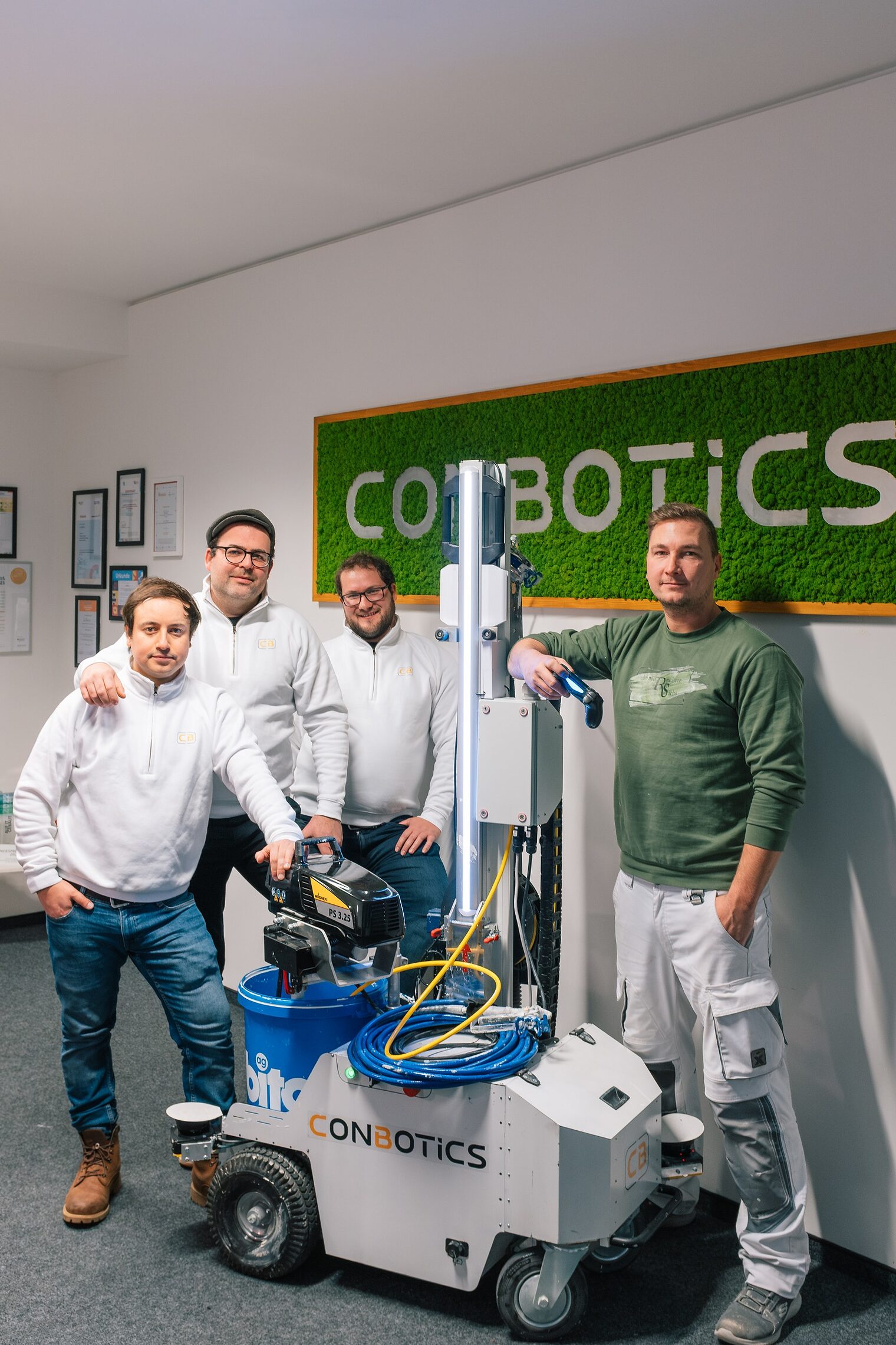 ConBotics, Cristian Amaya Gómez, Philipp Heyne, David Franke, Malermeister, Robert Sachs, Maler-Roboter, Handwerk