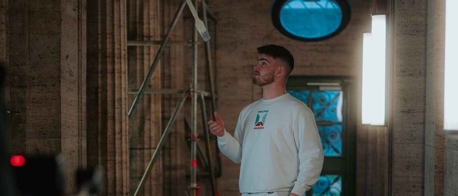 Maler, Lackierer, Azubi, Ausbildung, Handwerk, Azubi Akademie, Filmaufnahme, Dreh