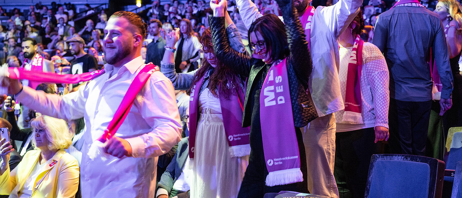 Handwerkskammer Berlin ehrt am 11. Mai 2025 im Friedrichstadt-Palast die Meisterinnen und Meister des Jahrgangs 2024: Saal
