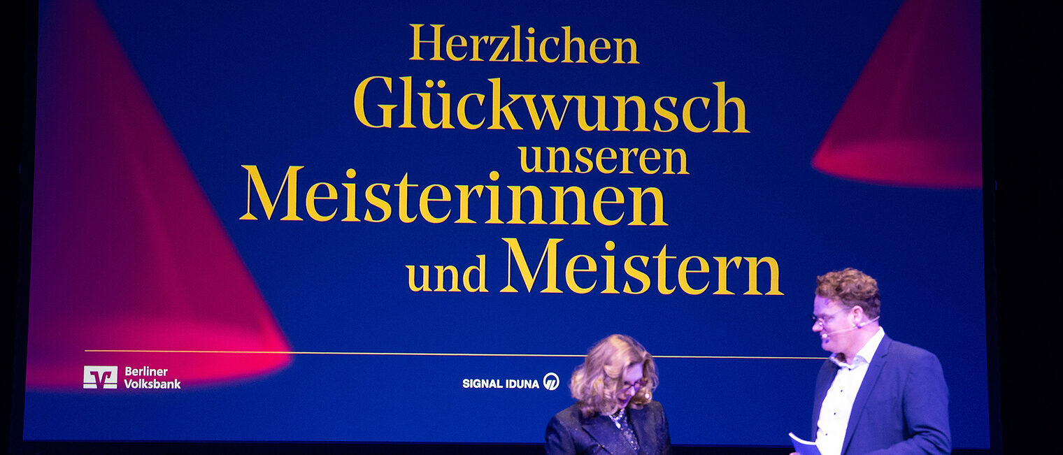 Handwerkskammer Berlin ehrt am 11. Mai 2025 im Friedrichstadt-Palast die Meisterinnen und Meister des Jahrgangs 2024: Moderation