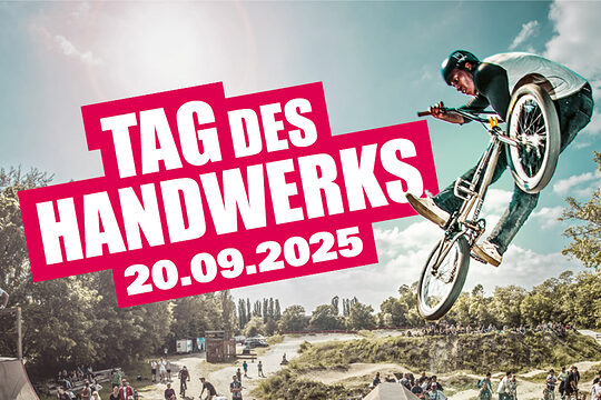 Titelbild des Tag des Handwerks 2025 im Mellowpark Berlin