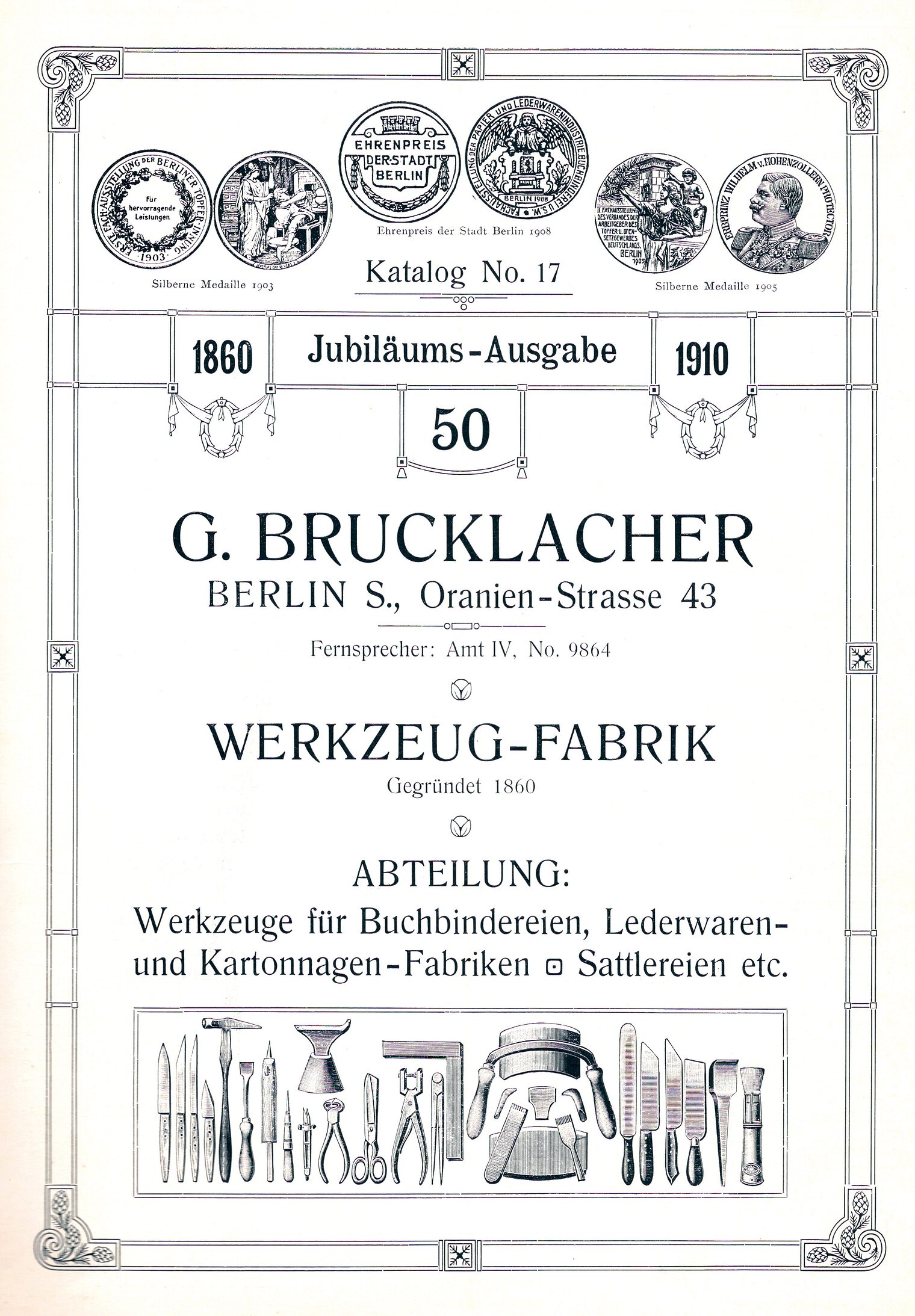 Jubiläumskatalog "Gustav Brucklacher" Nr. 17, 1910 – Seite 7