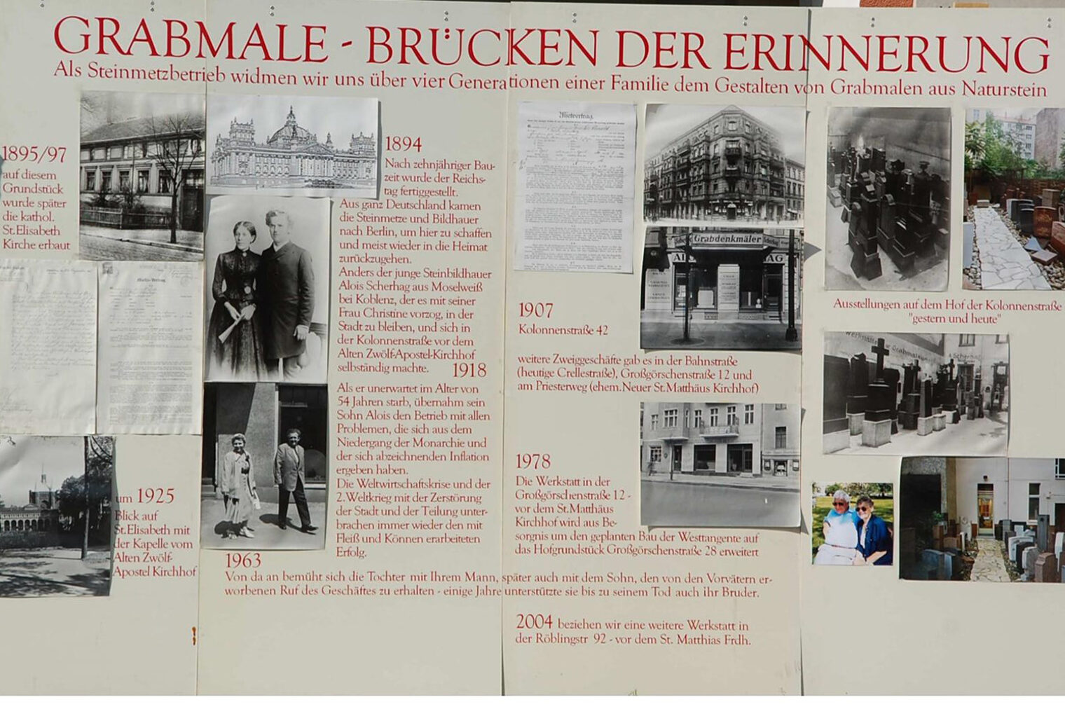 Chronik der Scherhag-Steinmetzwerkstätten GmbH 