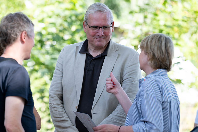 Hauptgeschäftsführer der Handwerkskammer Berlin Jürgen Wittke und Kammerpräsidentin Carola Zarth am Tag des Handwerks im Mellowpark