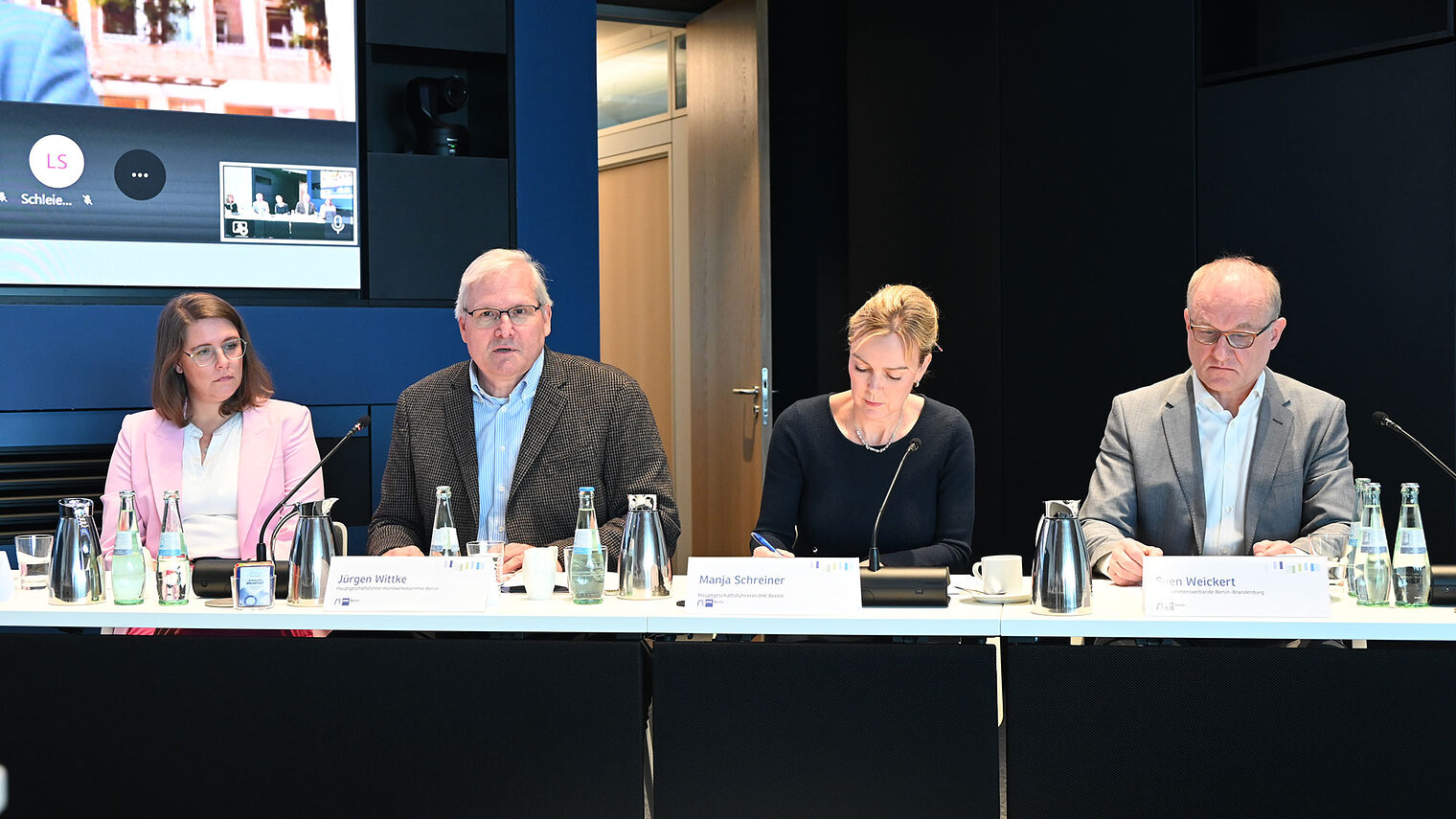 Pressekonferenz mit Vertreter*innen der Berliner Wirtschaft