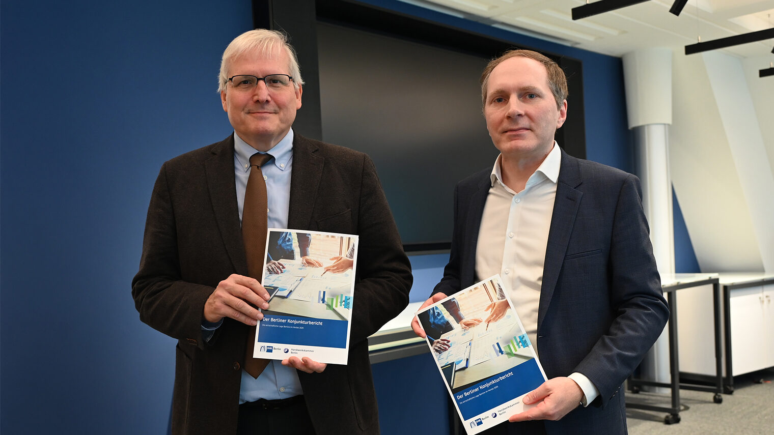 Jürgen Wittke, Hauptgeschäftsführer Handwerkskammer Berlin und Henrik Vagt, stellv. Hauptgeschäftsführer der IHK Berlin