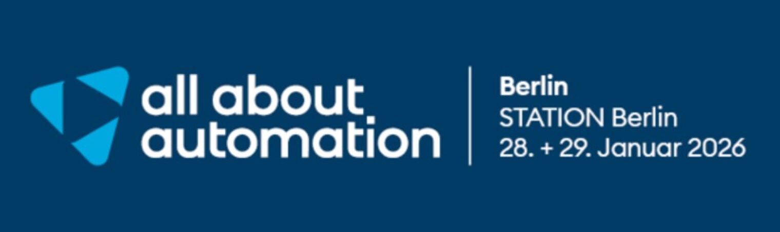 Titelgrafik der Fachmesse all about automation Berlin 2026