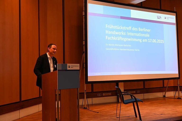 Frühstückstreff des Berliner Handwerks: Internationale Fachkräftegewinnung