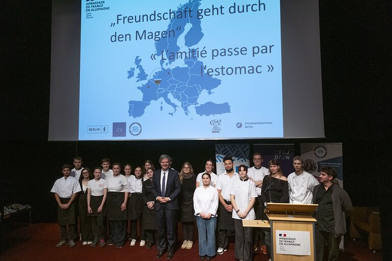 Feierliche Verleihung und Verkostung deutsch-französischer Produktkreationen 