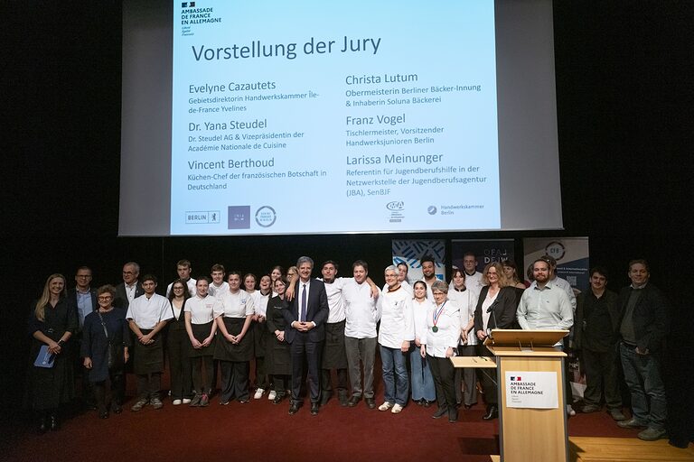 Feierliche Verleihung und Verkostung deutsch-französischer Produktkreationen 