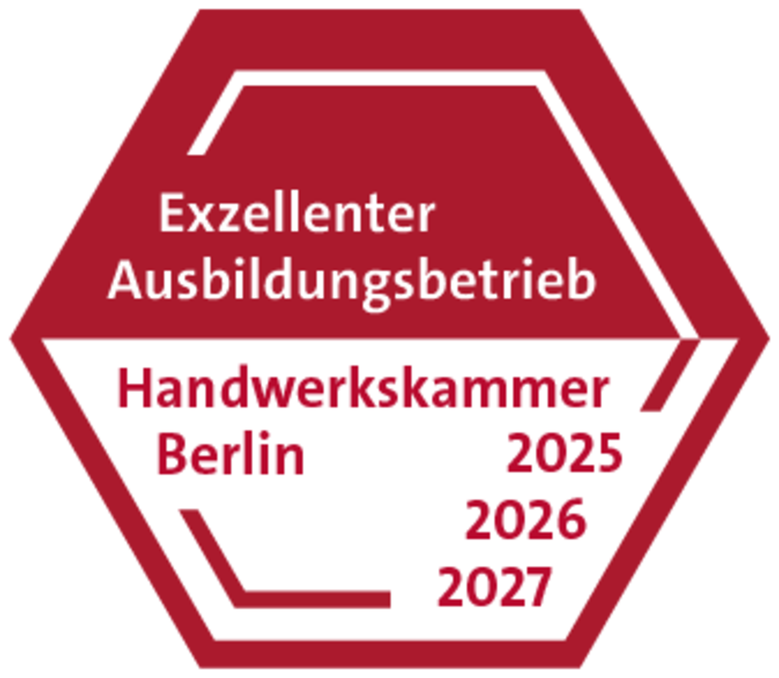 Qualitätssiegel „Exzellente Ausbildung“ 2025 - 2027 Handwerkskammer Berlin 