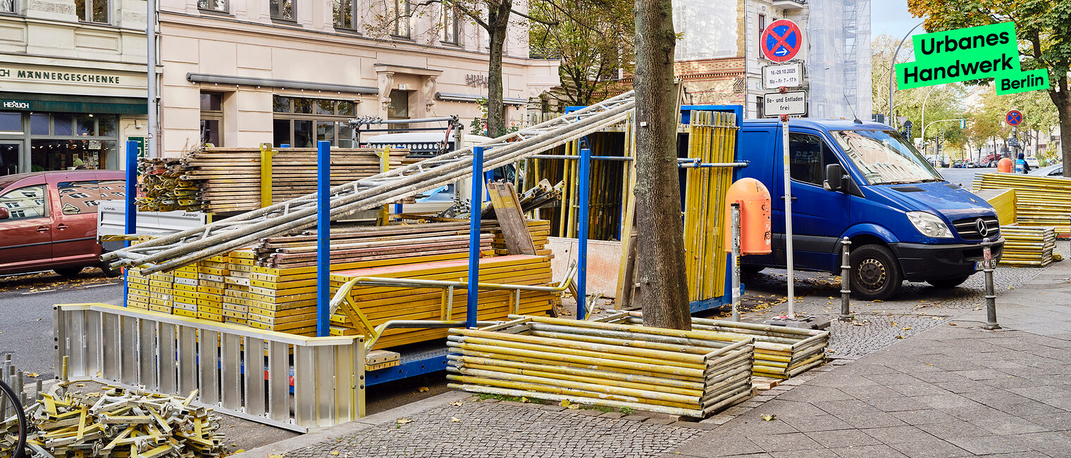 Praxistaugliche Park- und Haltemöglichkeiten für Handwerksbetriebe in Berlin Kreuzberg