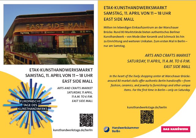 Postkarte A6 für Marktteilnehmer/ Werbematerialien ETAK 2026
