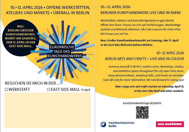 Postkarte A6 mit Platz für Individualisierung/ Werbematerialien ETAK 2026