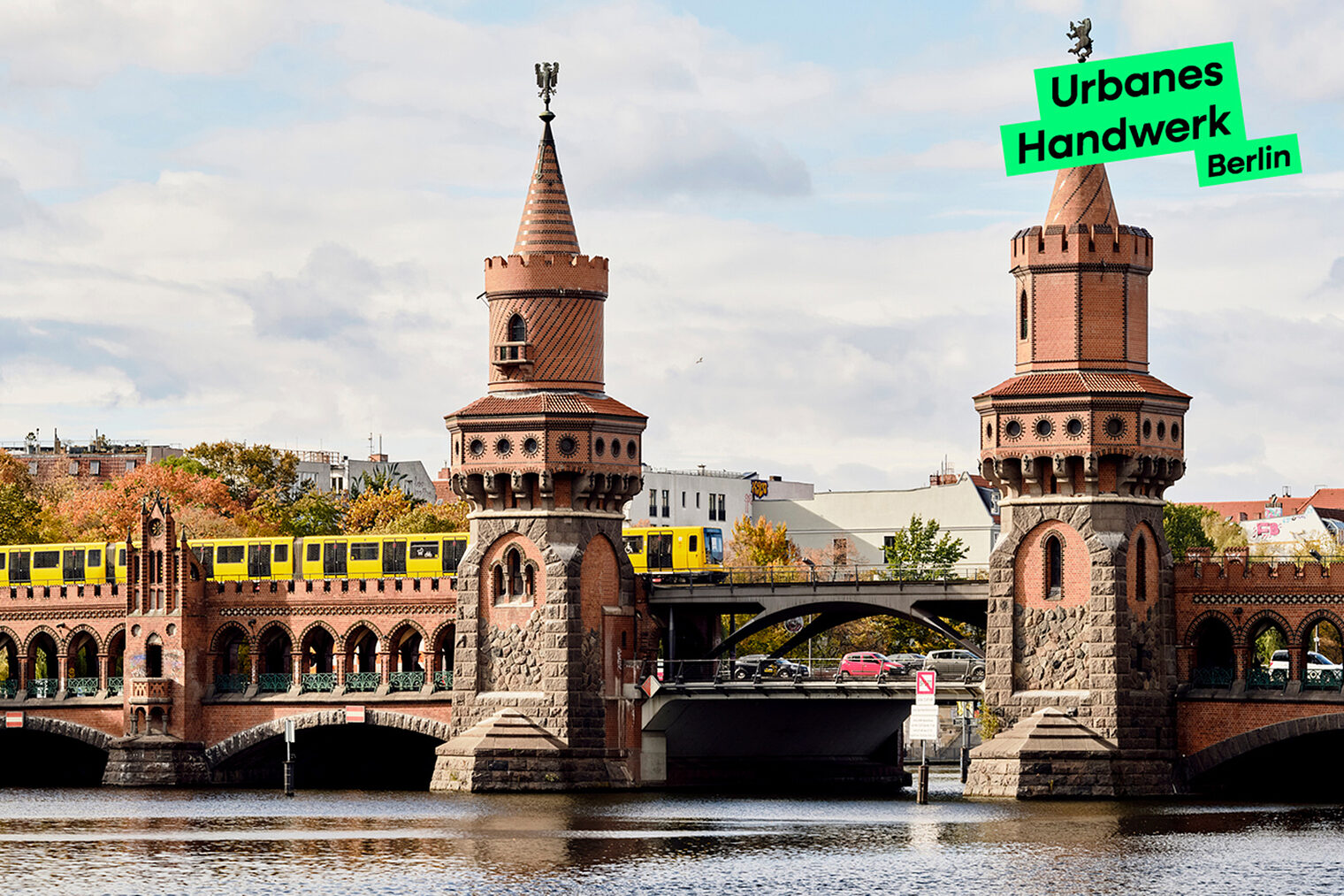 Urbanes Handwerk Berlin: Oberbaumbrücke aus der Vogelperspektive