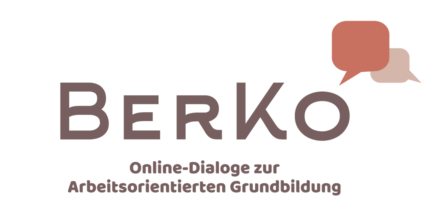 Grundbildung in Arbeitssuche, Ausbildung und Betrieb verankern: www.berko.berlin Logo