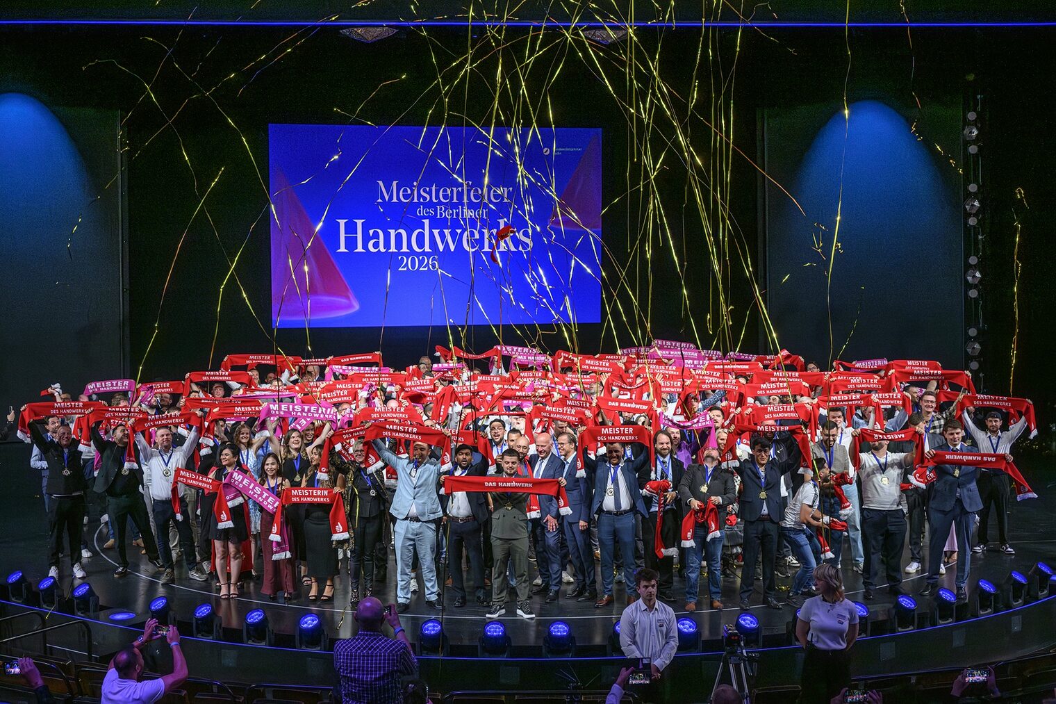 Berlin, Bühne, Dokumentation, Event, Friedrichstadtpalast, HWK, Handwerkskammer Berlin, Meisterfeier, Meisterinnenfeier
