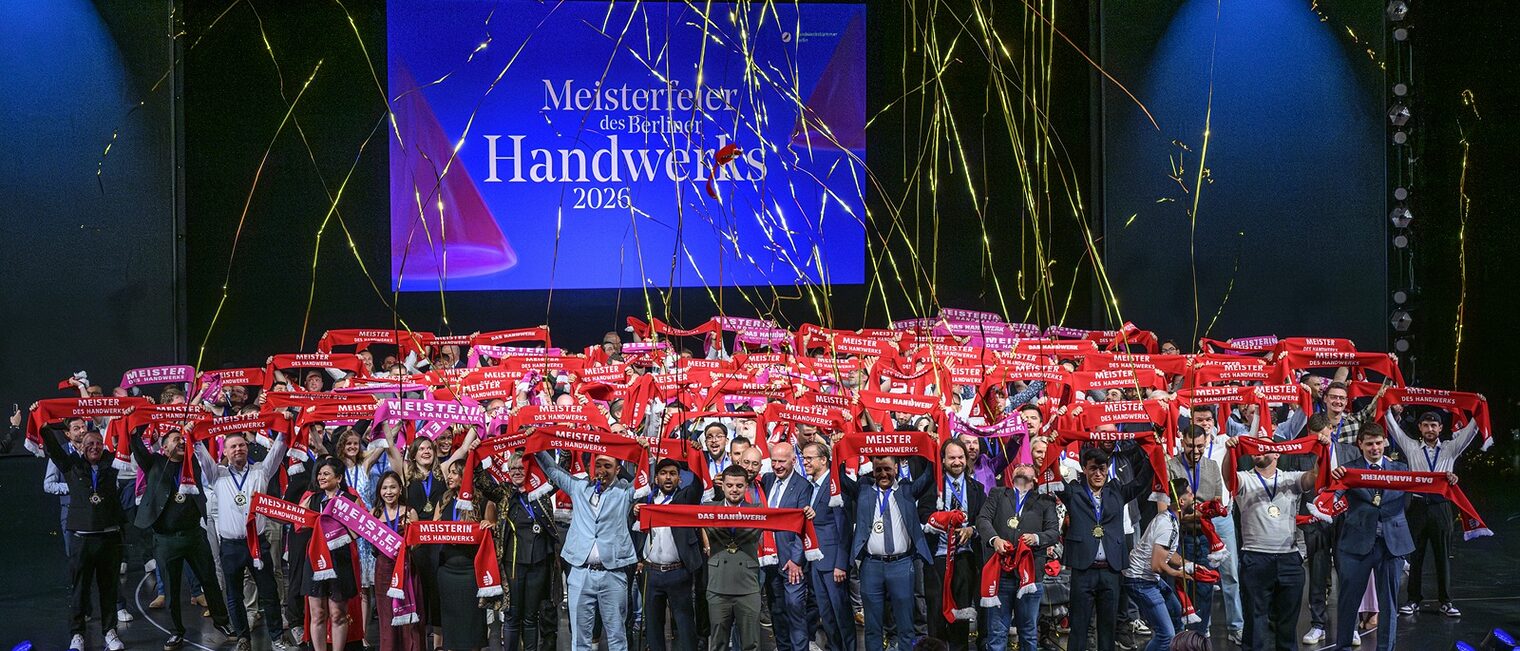 Berlin, Bühne, Dokumentation, Event, Friedrichstadtpalast, HWK, Handwerkskammer Berlin, Meisterfeier, Meisterinnenfeier