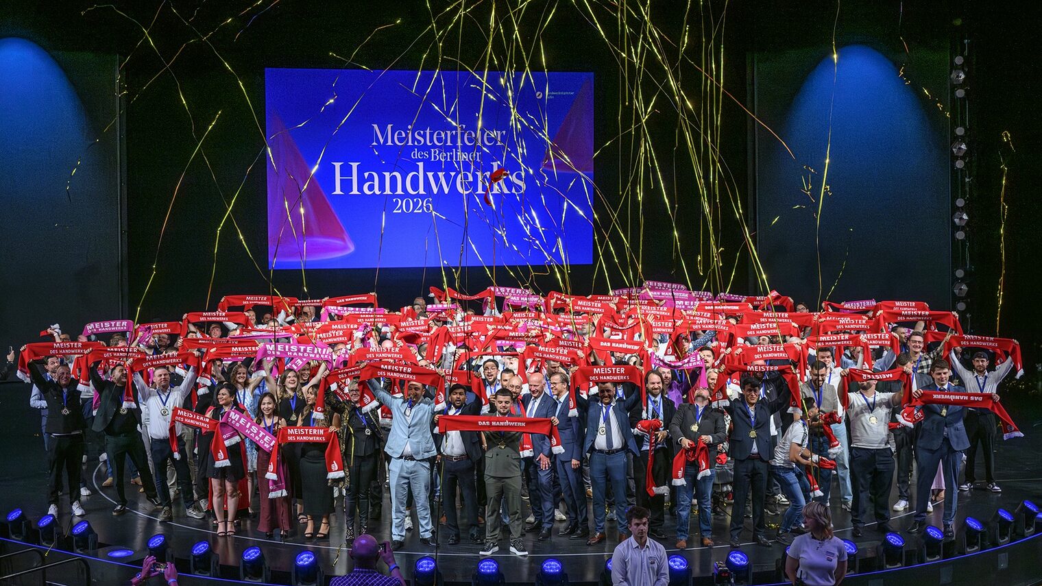 Berlin, Bühne, Dokumentation, Event, Friedrichstadtpalast, HWK, Handwerkskammer Berlin, Meisterfeier, Meisterinnenfeier