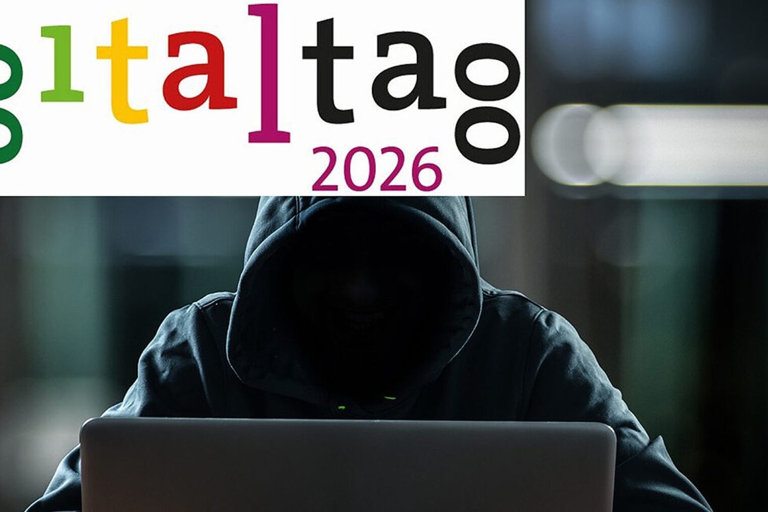 Titelgrafik Digitaltag 2026 - Hacker haben keine Mittagspause