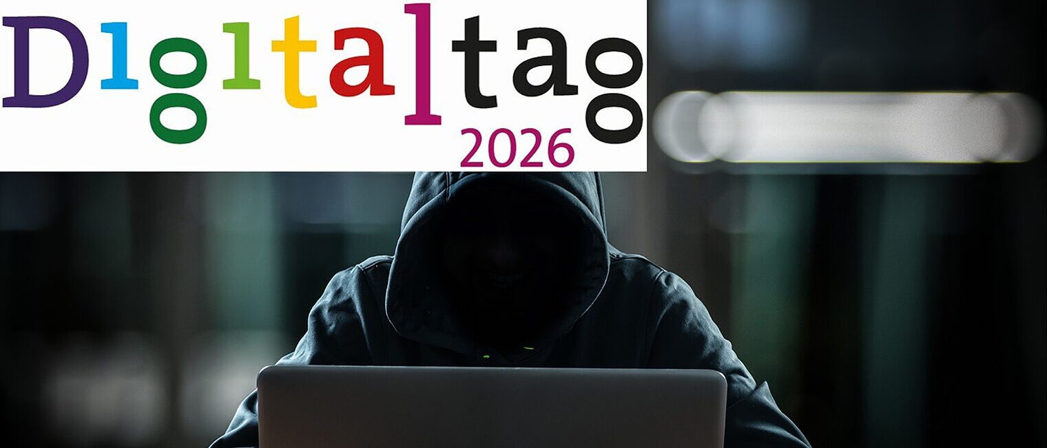 Titelgrafik Digitaltag 2026 - Hacker haben keine Mittagspause