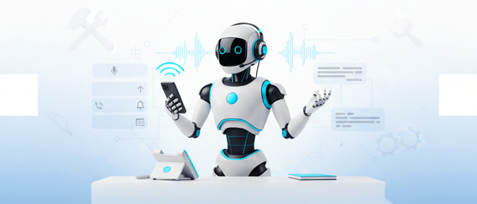 KI-Telefonassistent mit Handy in dre Hand KI-generiert | Gemini 2.5 | 2026