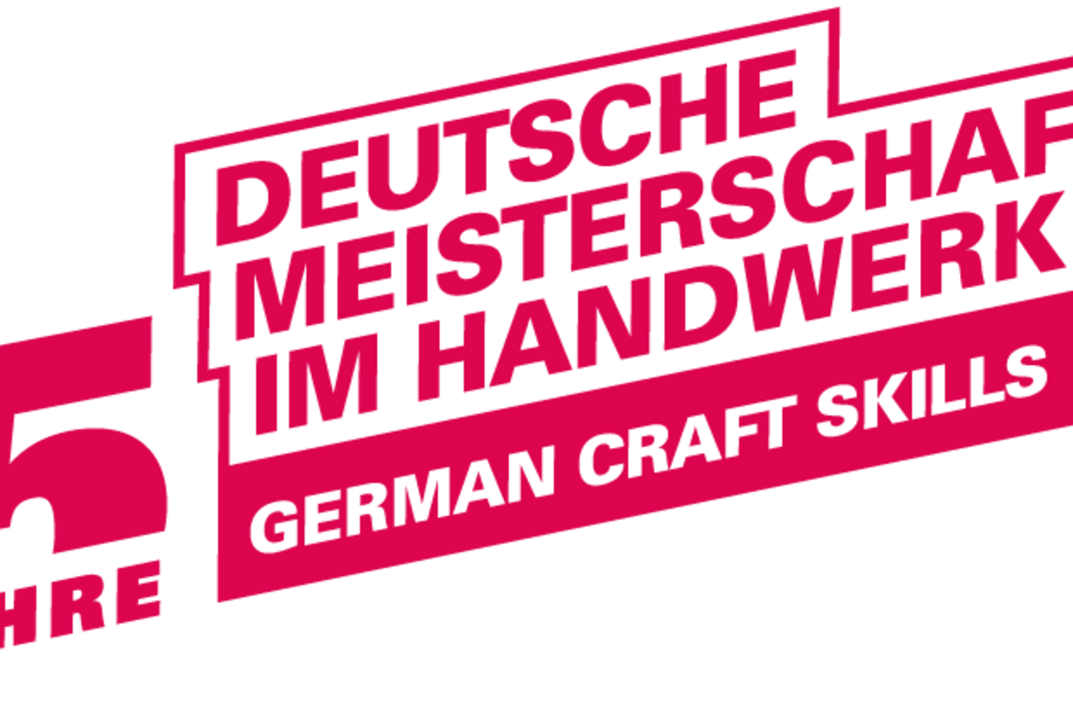 Deutsche Meisterschaft im Handwerk (DMH) German Craft Skills Logo zum 75. Jubiläum