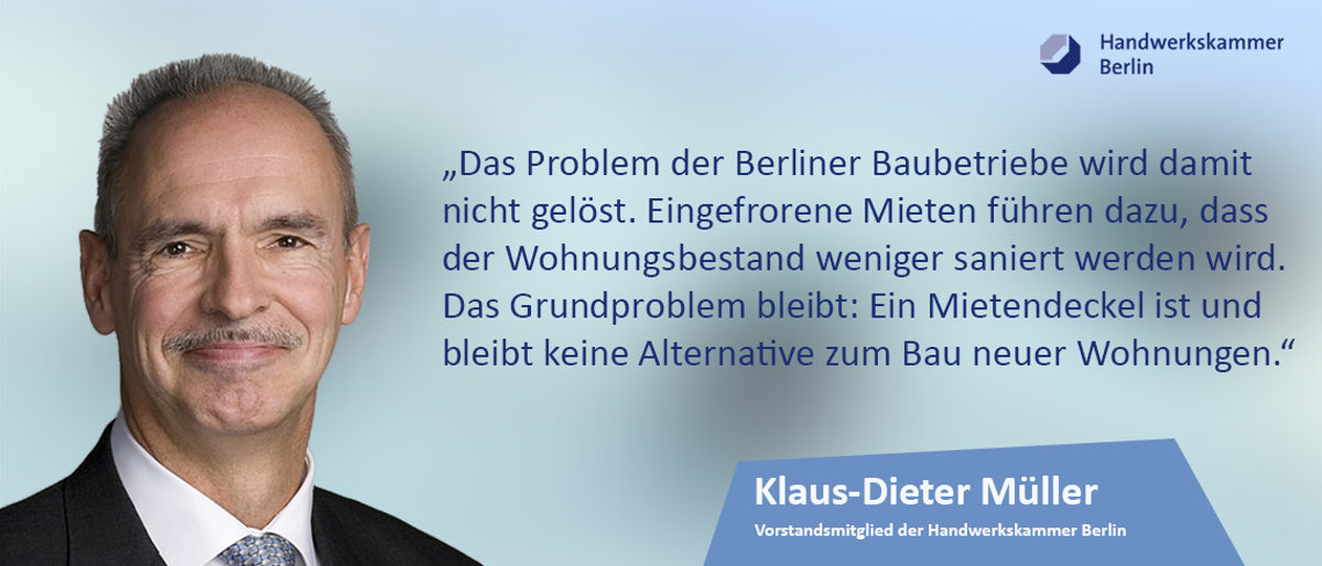 Statement, Handwerkskammer Berlin, Vizepräsident