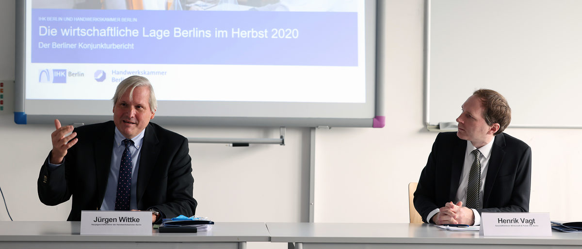 Pressekonferenz, Herbstkonjunktur, Handwerkskammer Berlin, IHK Berlin